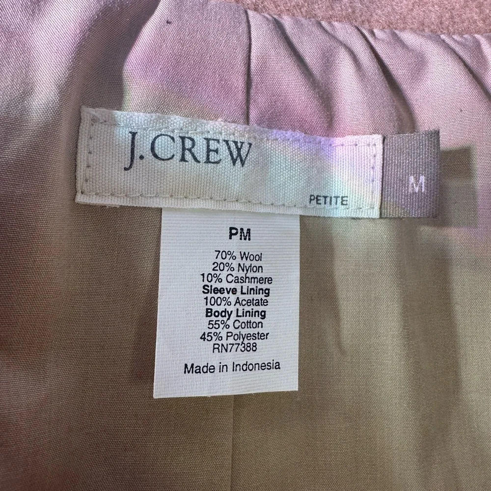J. Crew Camel Double-Breasted Pea Coat
